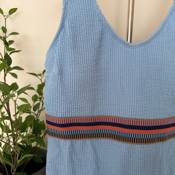 Cupshe Textured Blue One-Piece Swimsuit Size L • Cutout Stripes • New w/ Tags - Picture 4 of 11